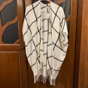 Throw over scarf jacket